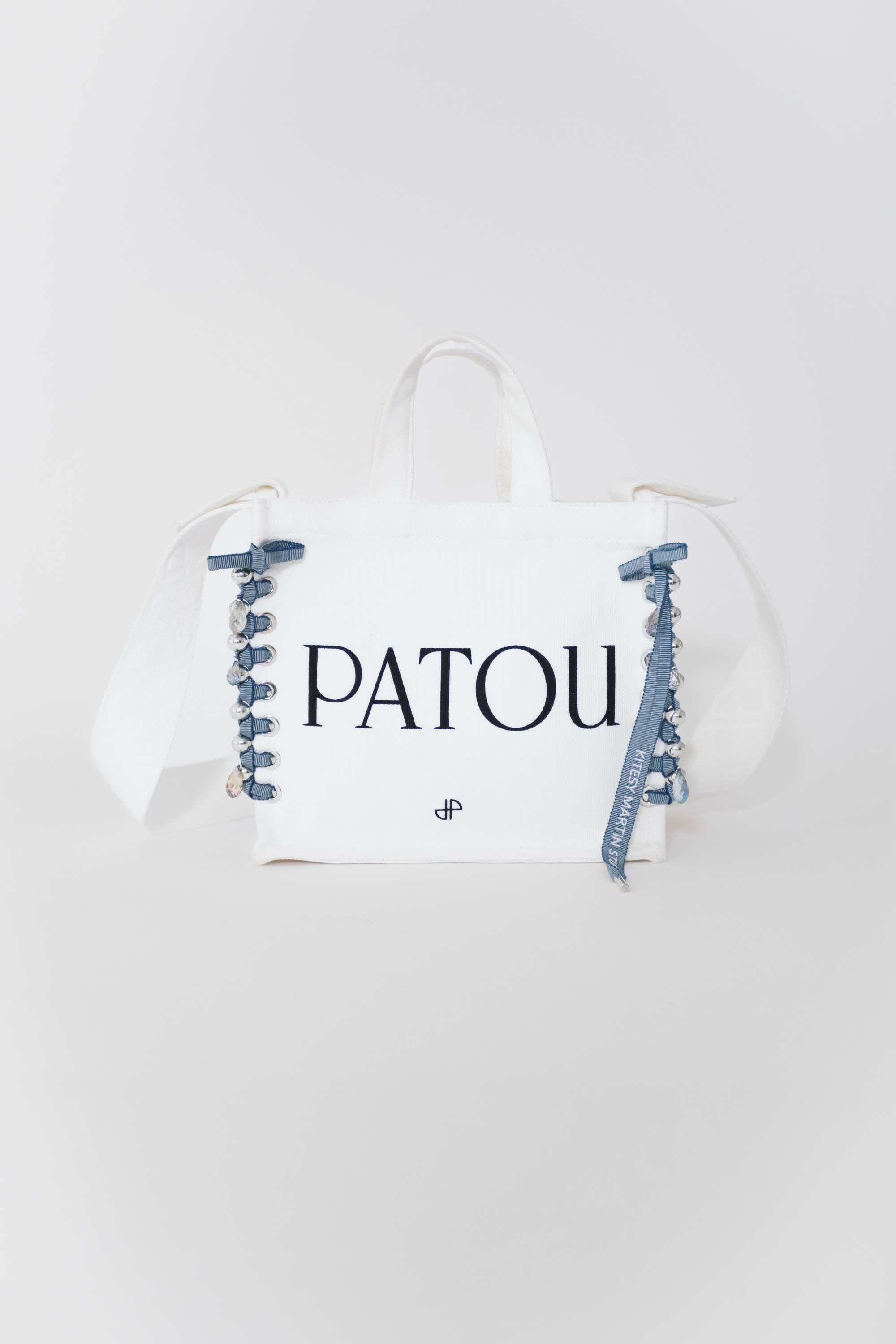 Patou Upcycling cabas en coton bio - Bleu