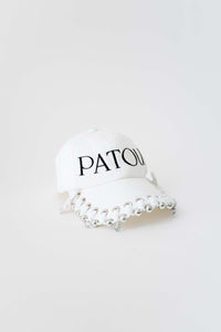 Patou Upcycling casquette en coton - Crème