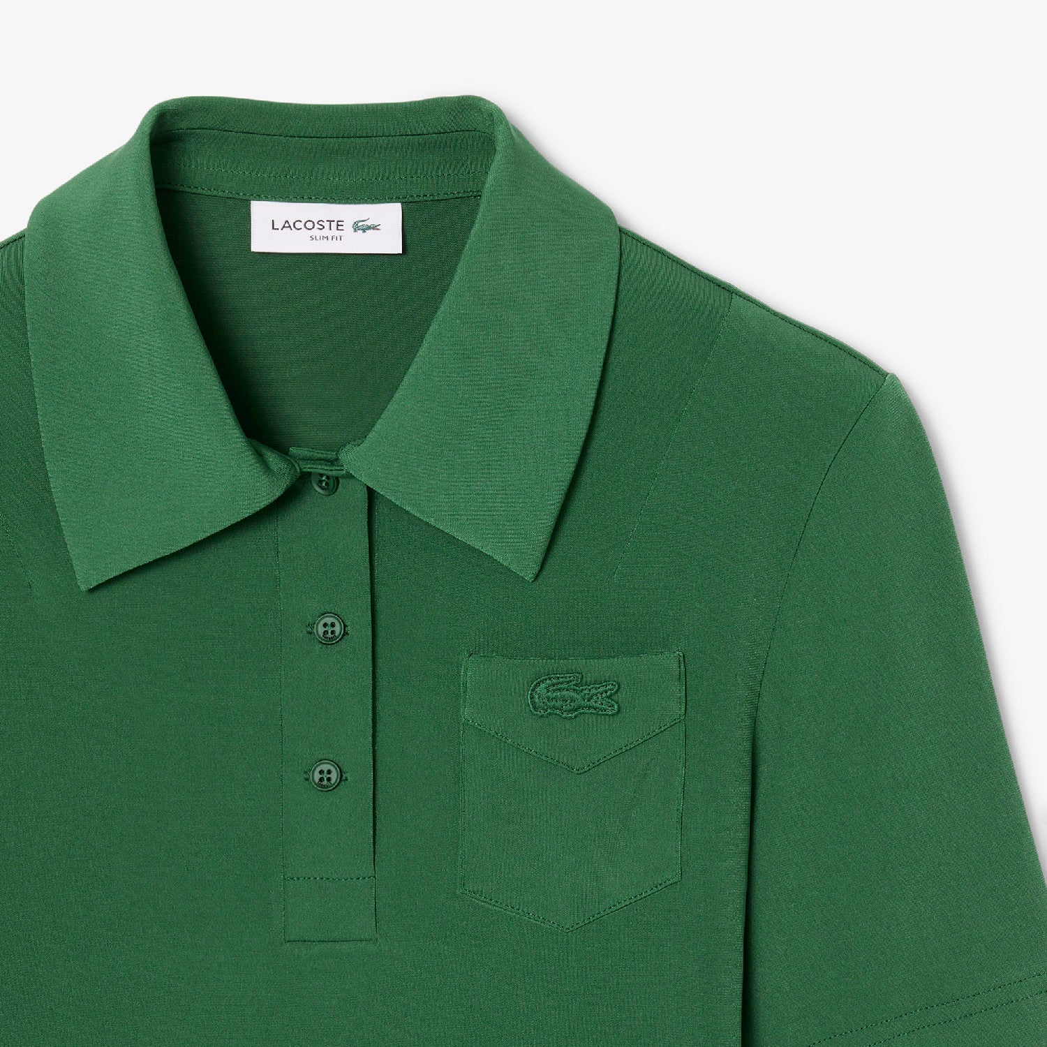 Polo ajusté avec poche - Vert