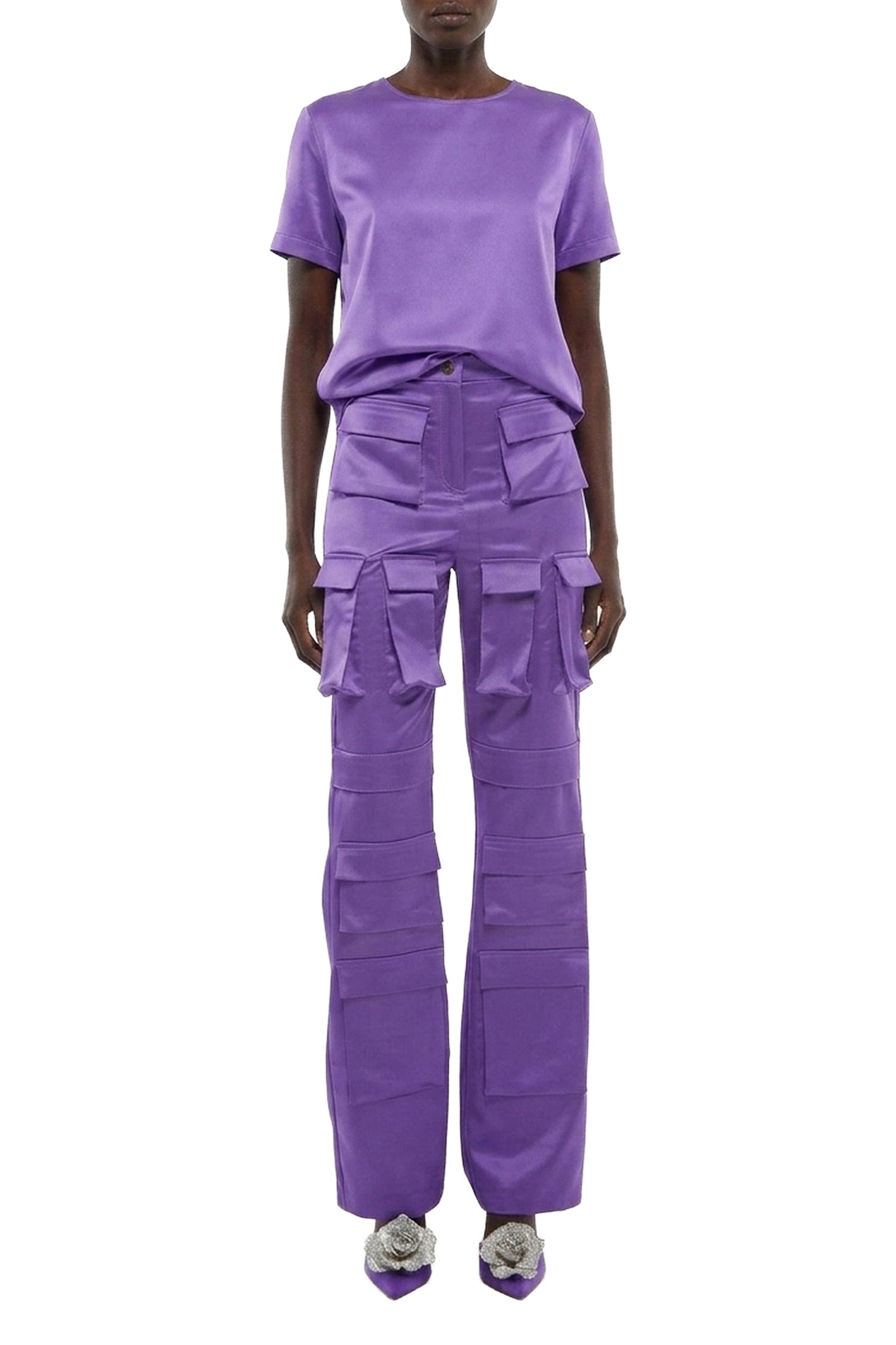 Pantalon cargo - Purple