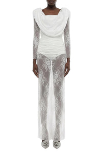 Robe longue à capuche - Milk White