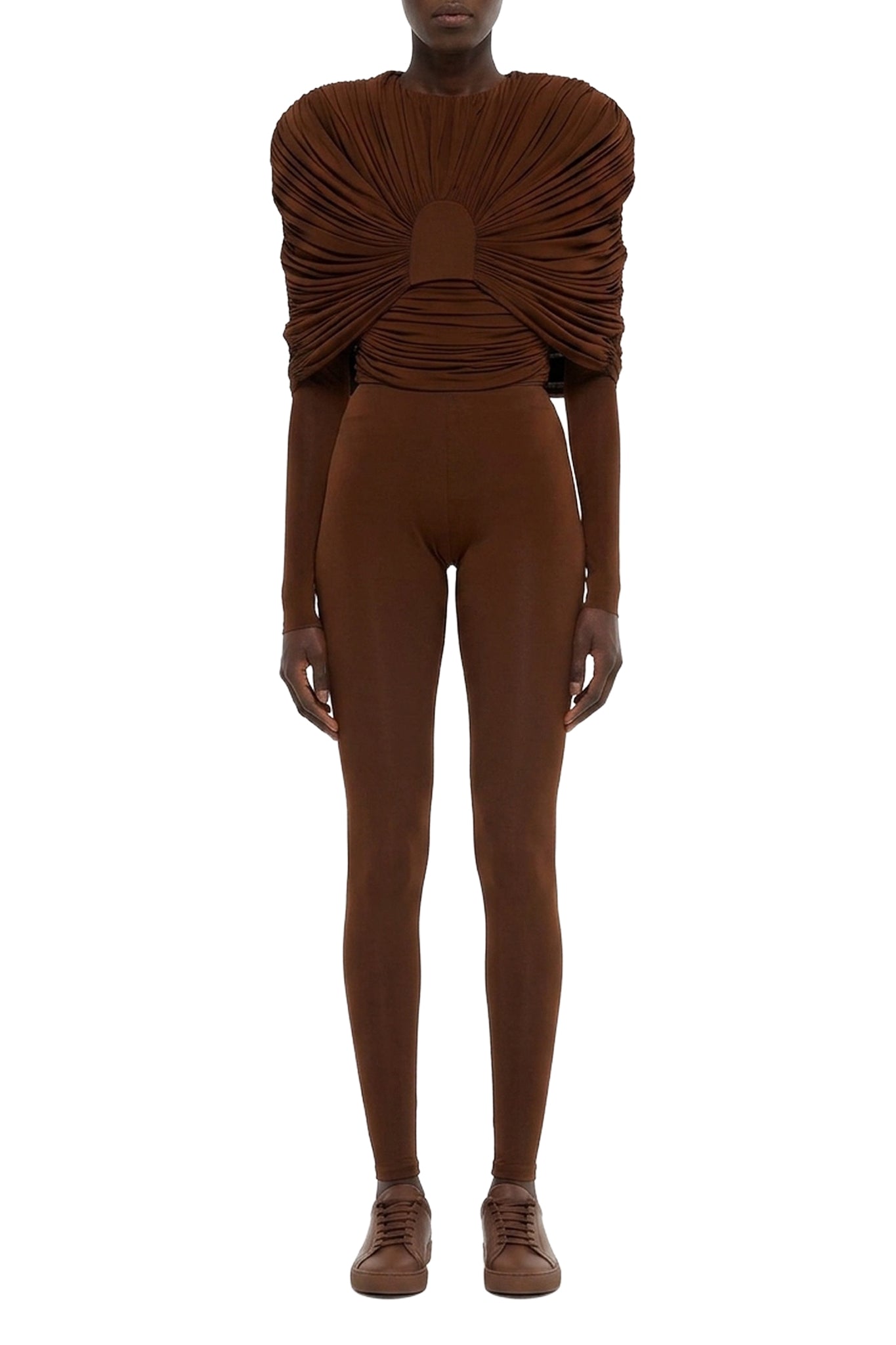 Top drapé - Brown