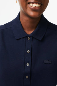 L.12.D sleeveless piqué polo shirt - Navy