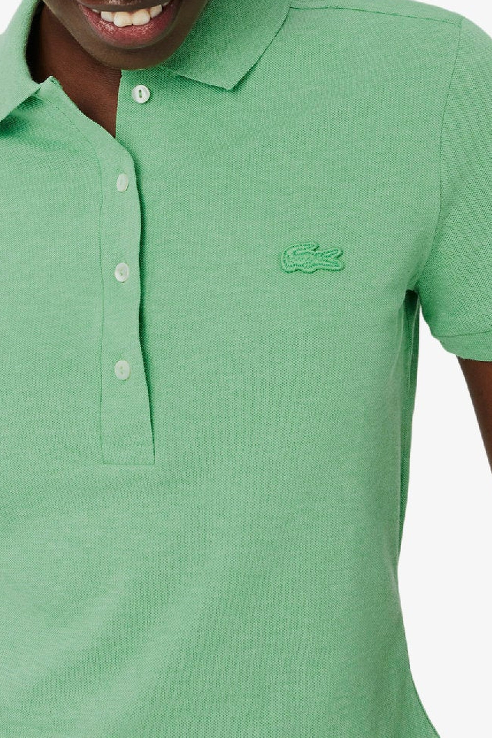 Polo L.12.D ajusté en piqué - Oseille