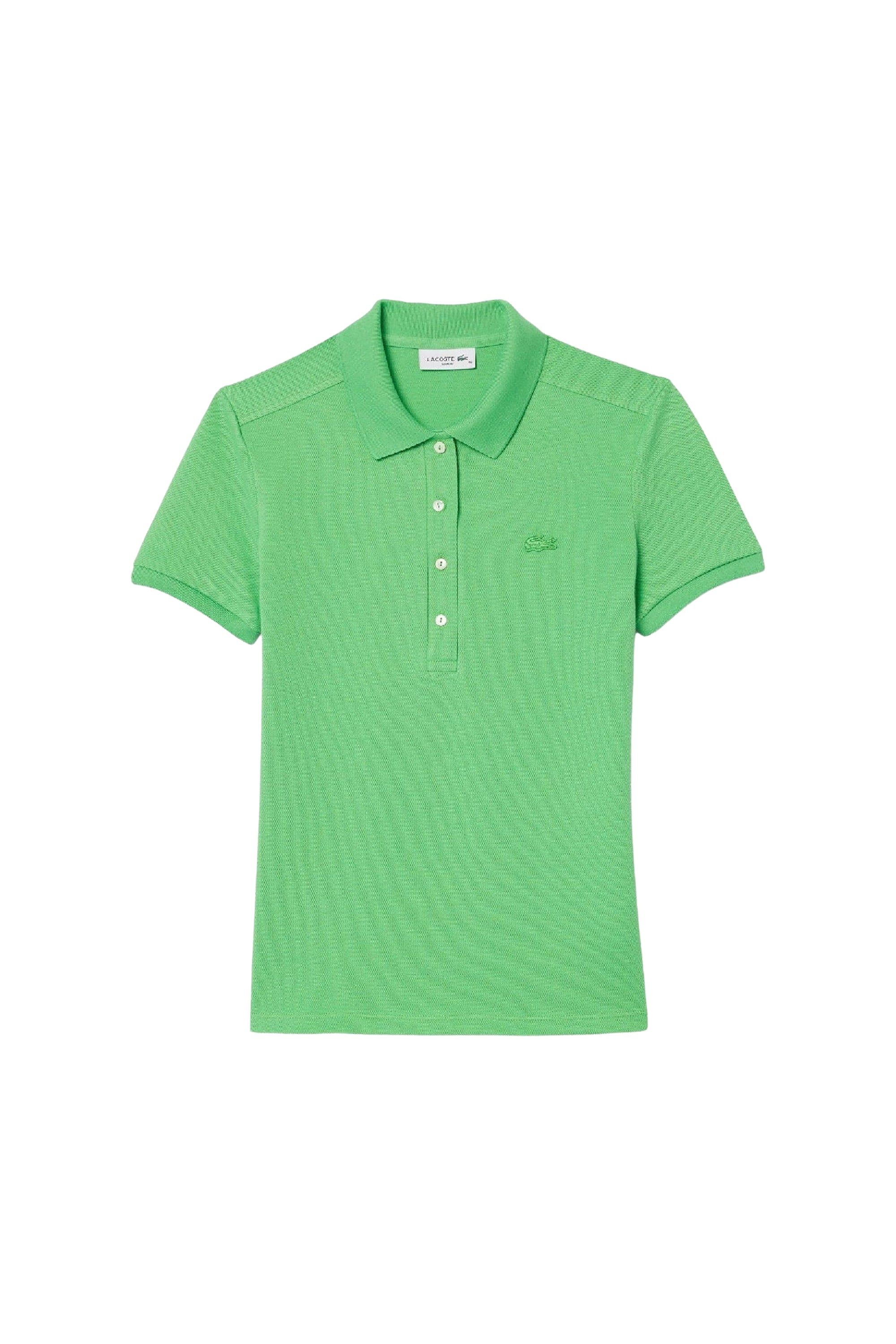 Polo L.12.D ajusté en piqué - Oseille