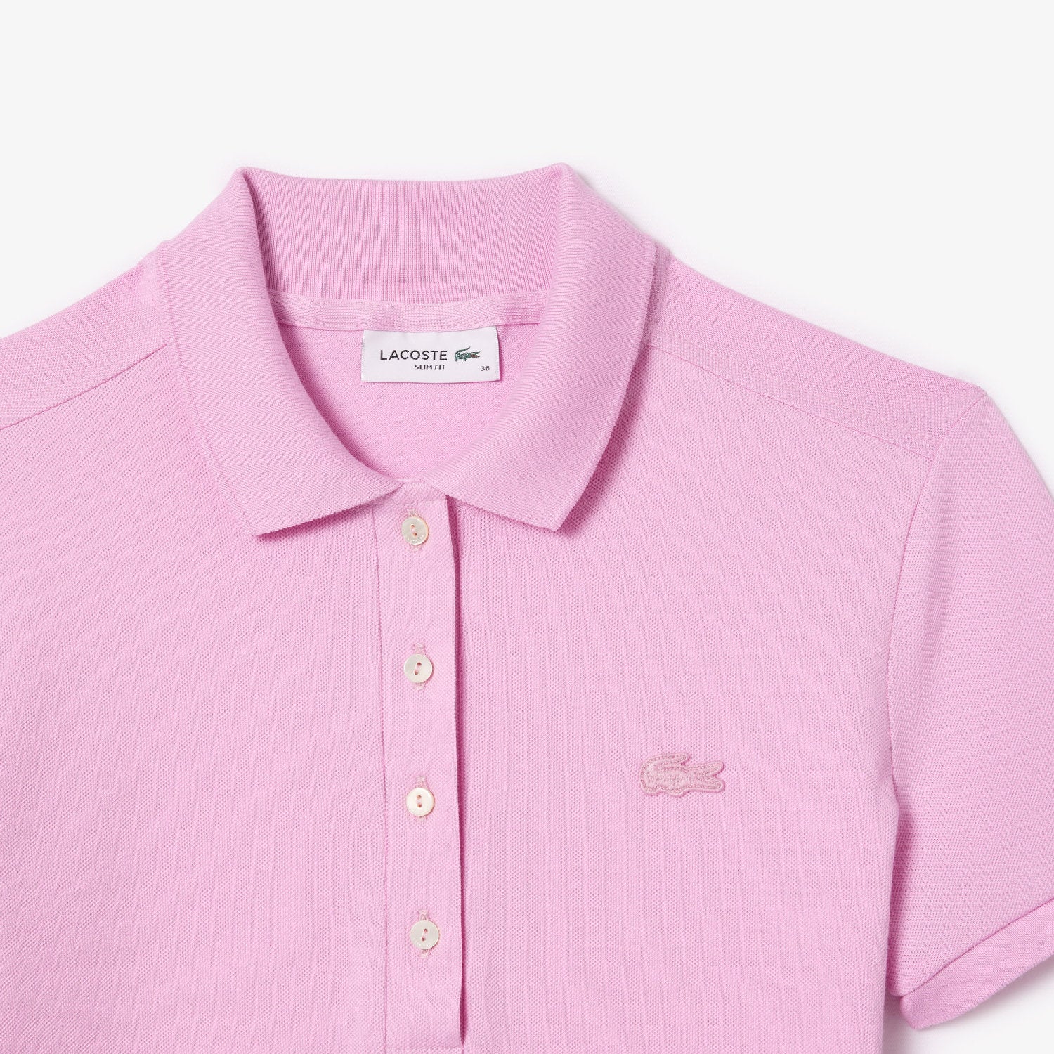 Polo L.12.D ajusté en piqué - Gelato