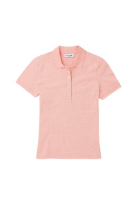 Polo L.12.D ajusté en piqué - Cerisier