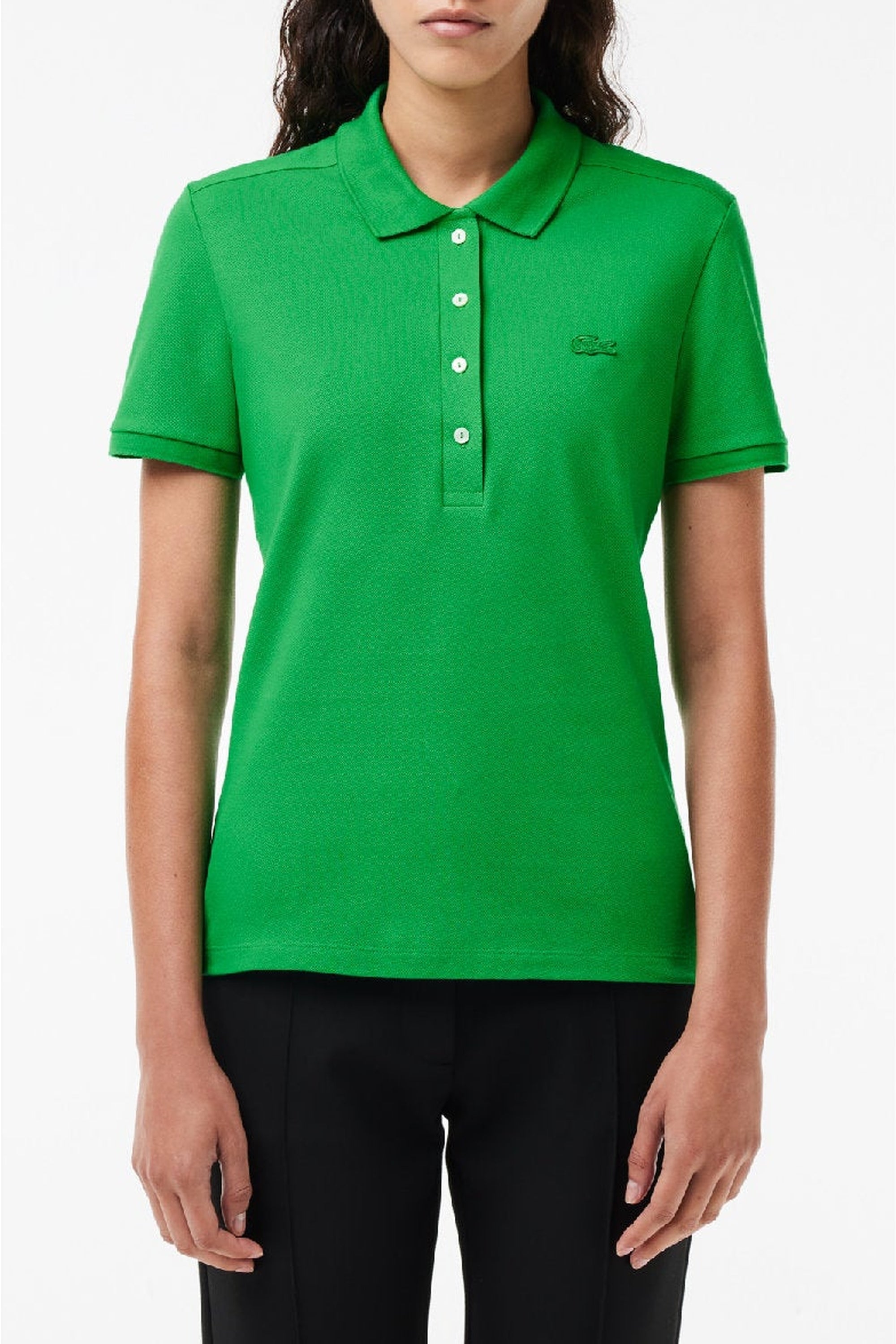 Polo L.12.D ajusté en piqué - Calathea