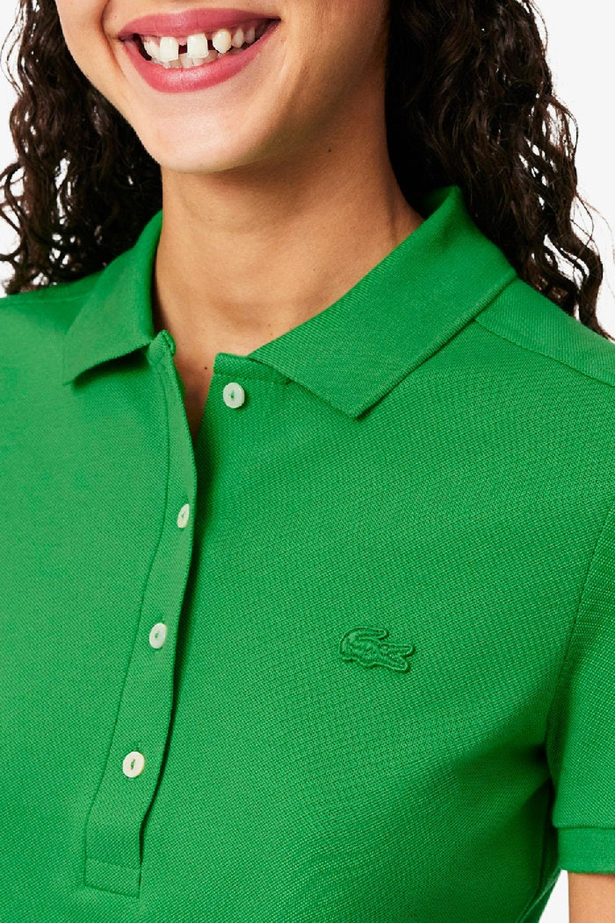 Polo L.12.D ajusté en piqué - Calathea