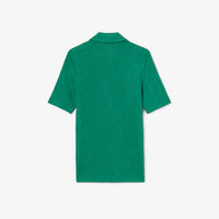 Polo ajusté en jacquard monogramme - Monstera