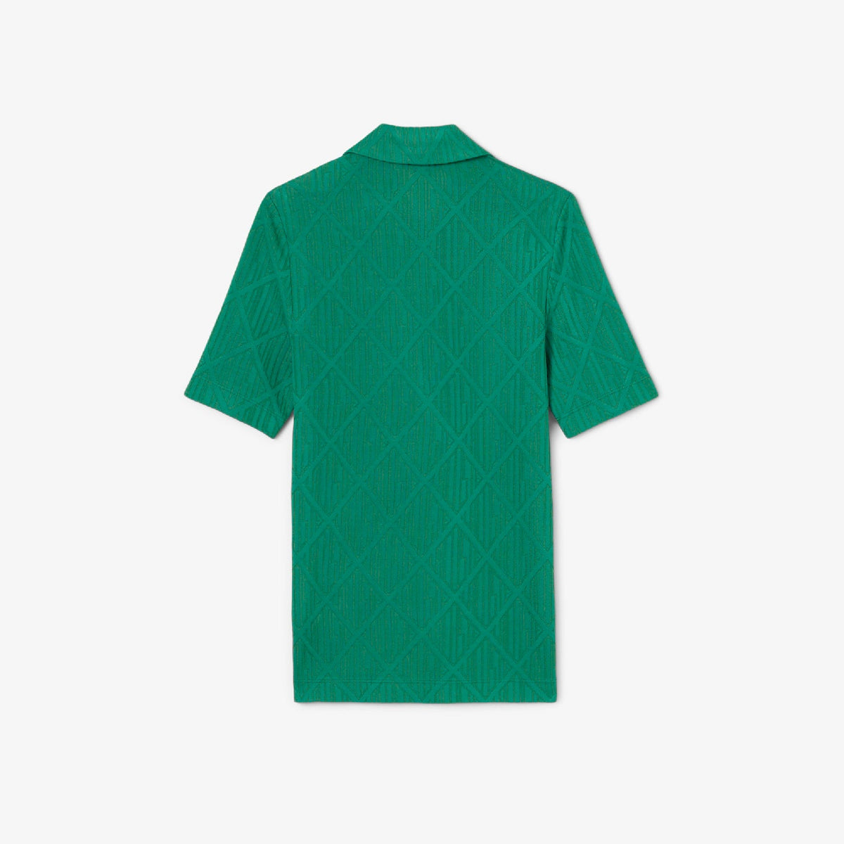 Polo ajusté en jacquard monogramme - Monstera