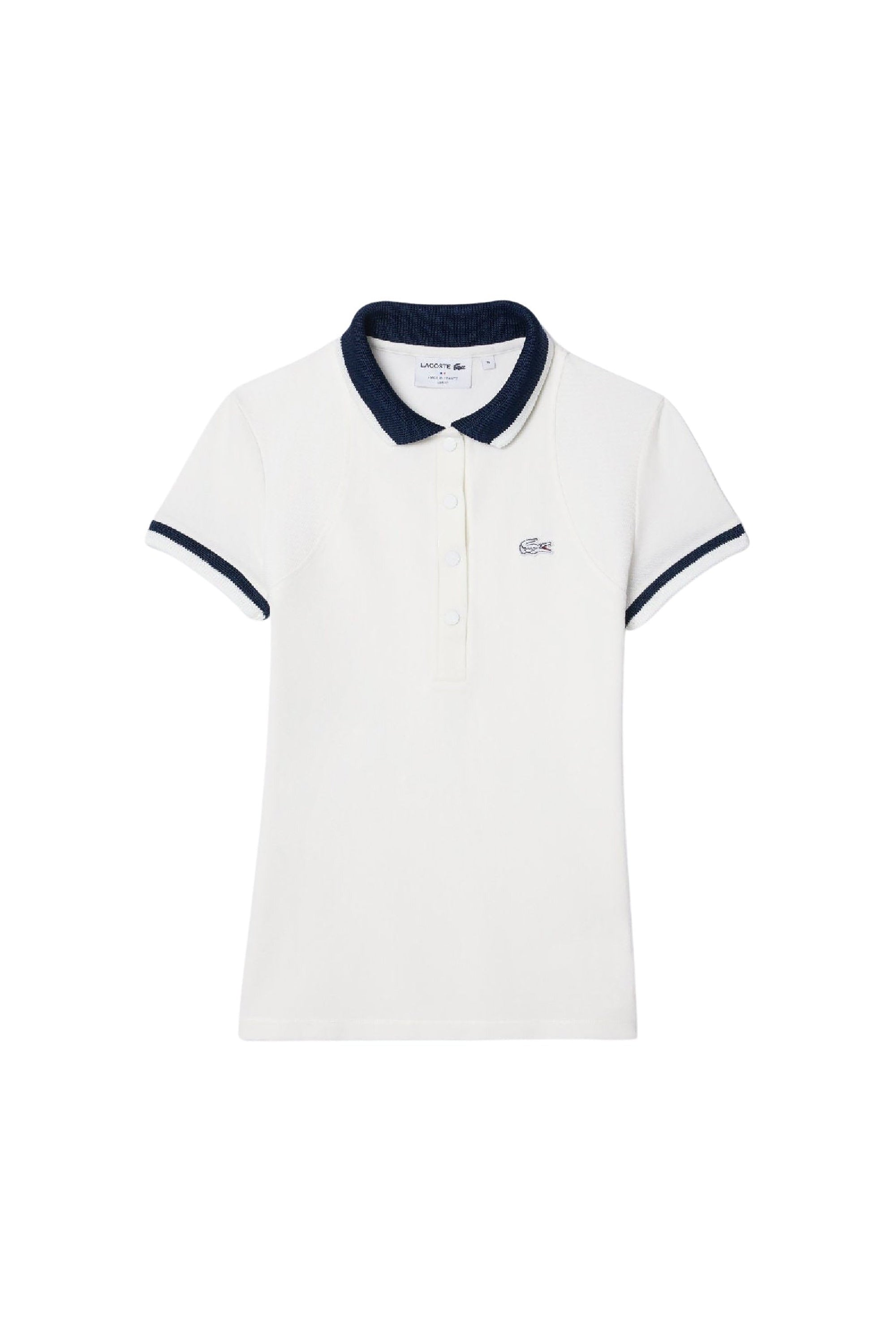 Fitted pique polo shirt - Farine & Marine