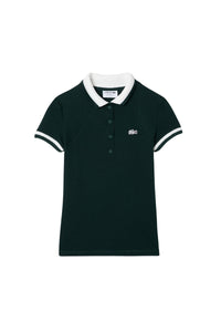 Polo ajusté en piqué - Sinople & Farine