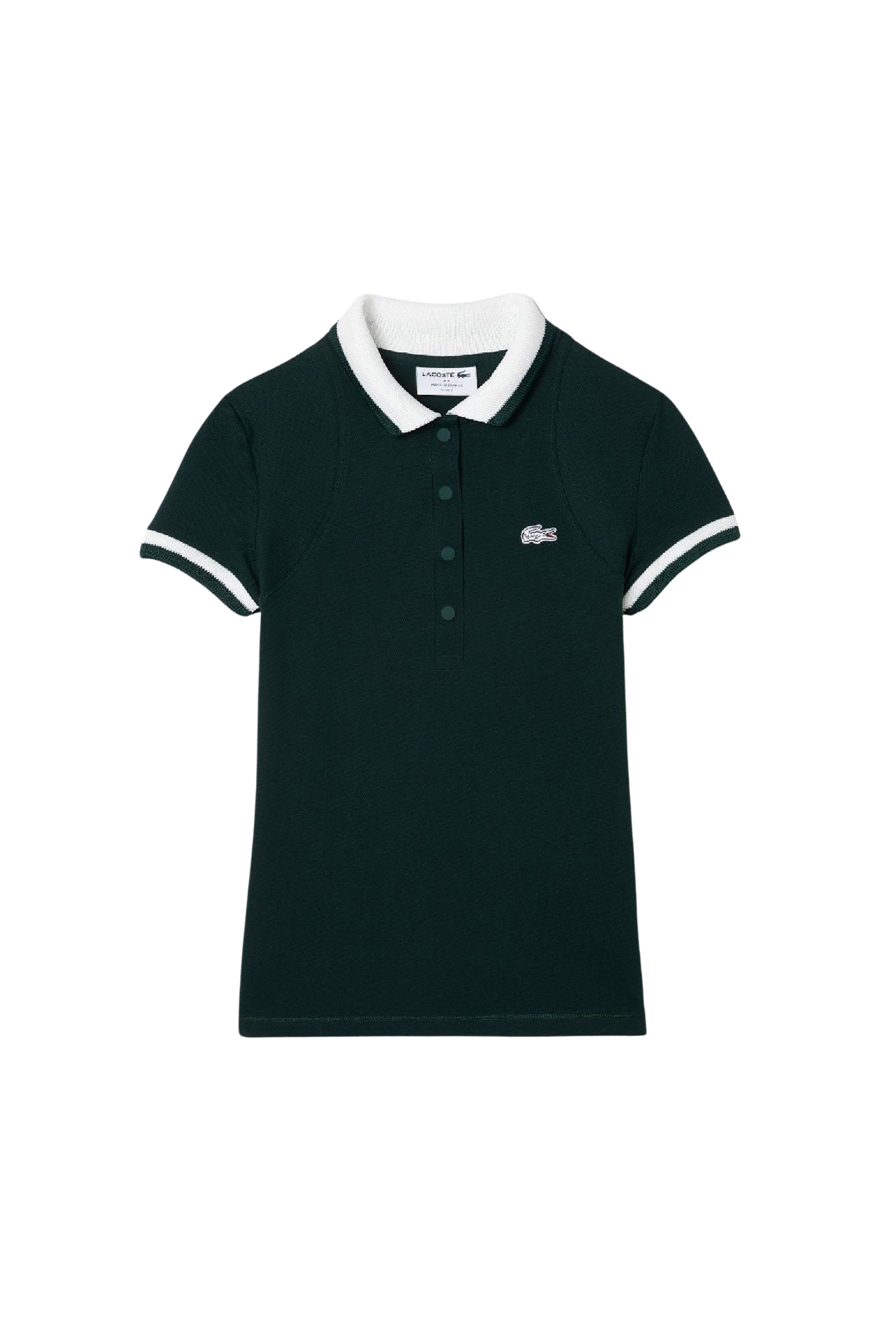 Polo ajusté en piqué - Sinople & Farine