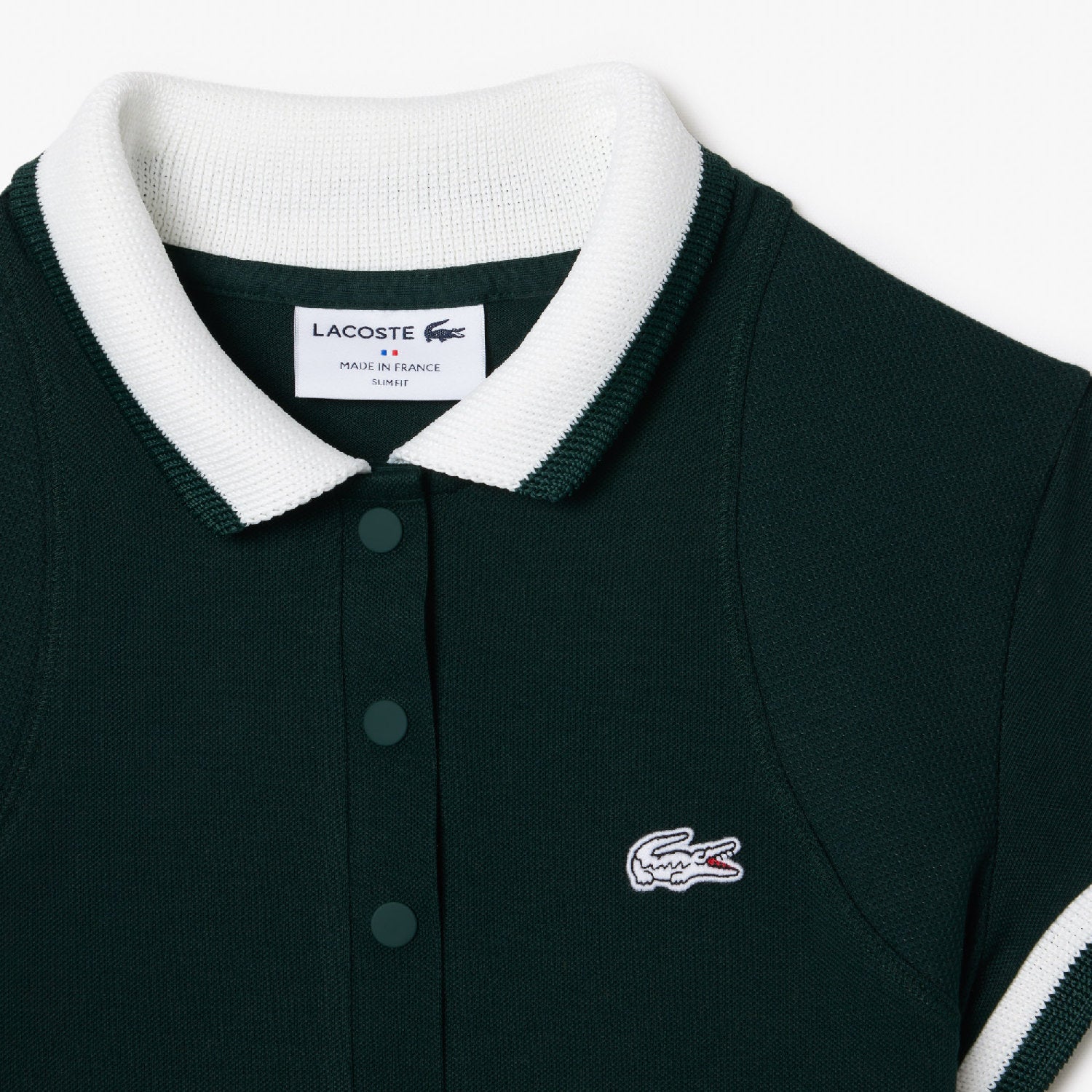 Fitted pique polo shirt - Sinople & Farine