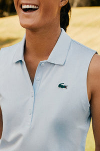 Fitted sleeveless golf polo with UV protection - Phoenix