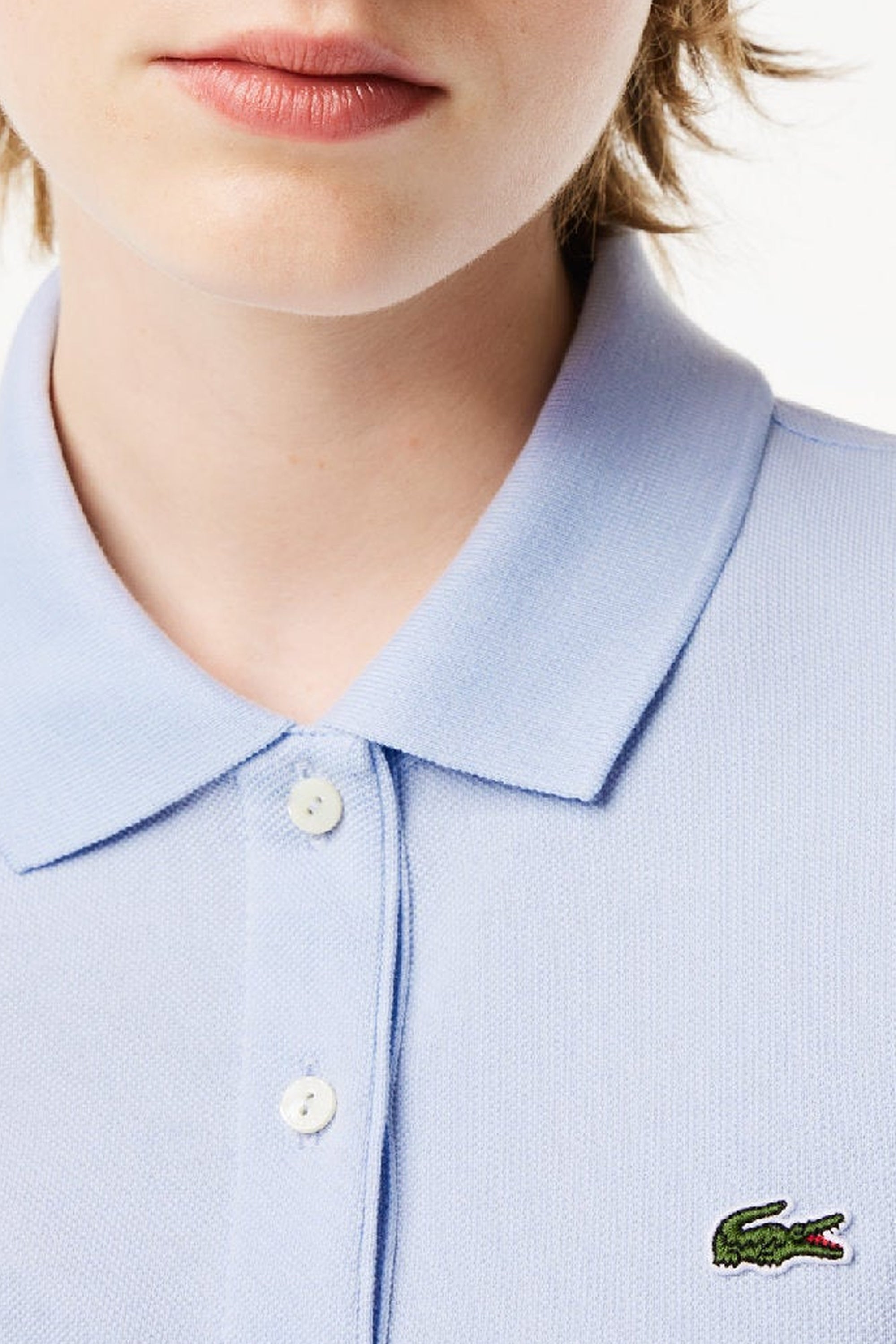 Soft straight cut polo shirt in small piqué - Phoenix