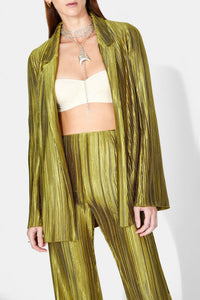 Nuage Pleated Blazer - Olive