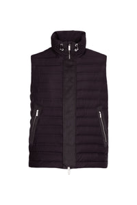 Veste matelassée sans manches en laine - Aubergine