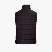 Veste matelassée sans manches en laine - Aubergine