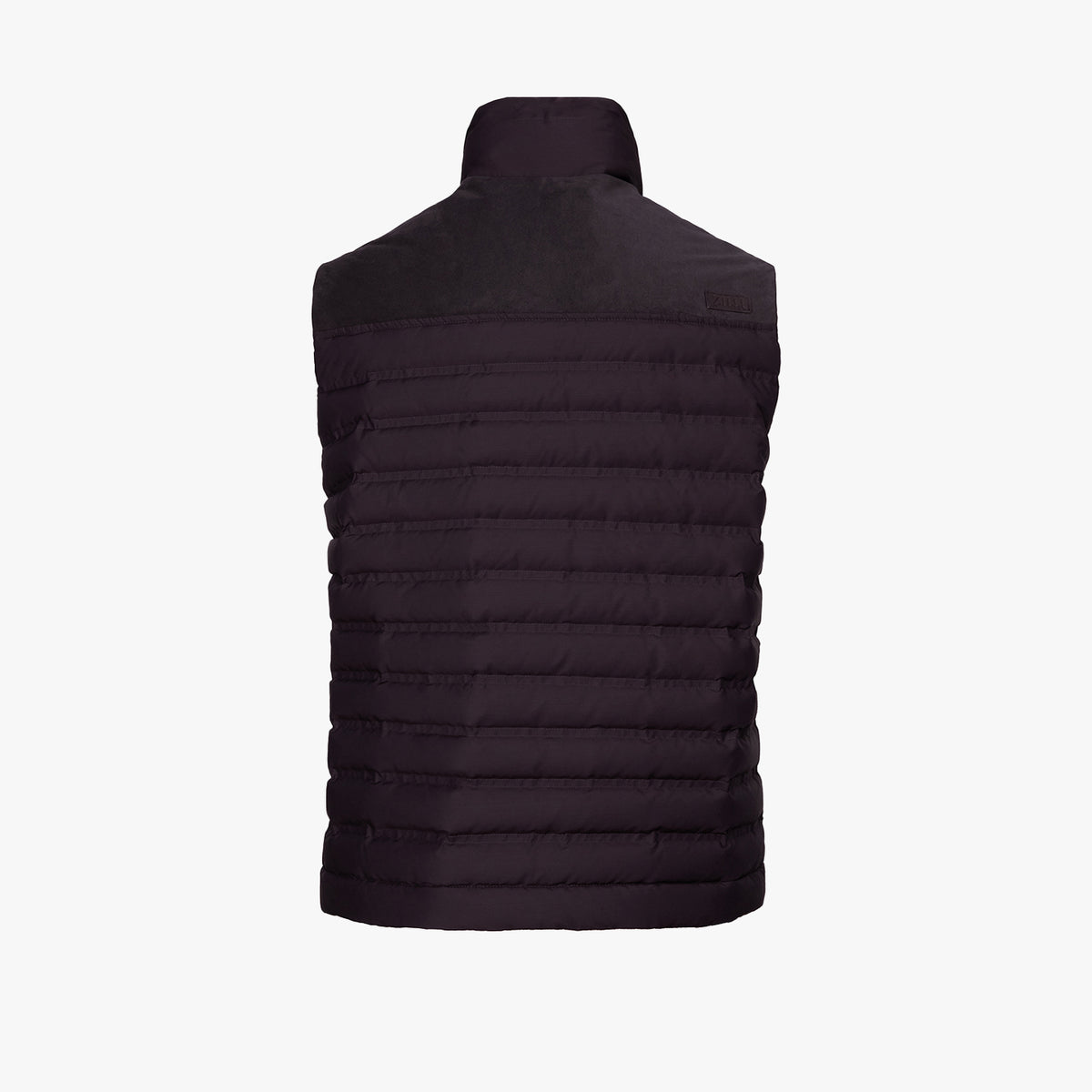 Veste matelassée sans manches en laine - Aubergine
