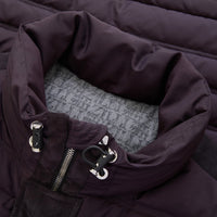 Veste matelassée sans manches en laine - Aubergine