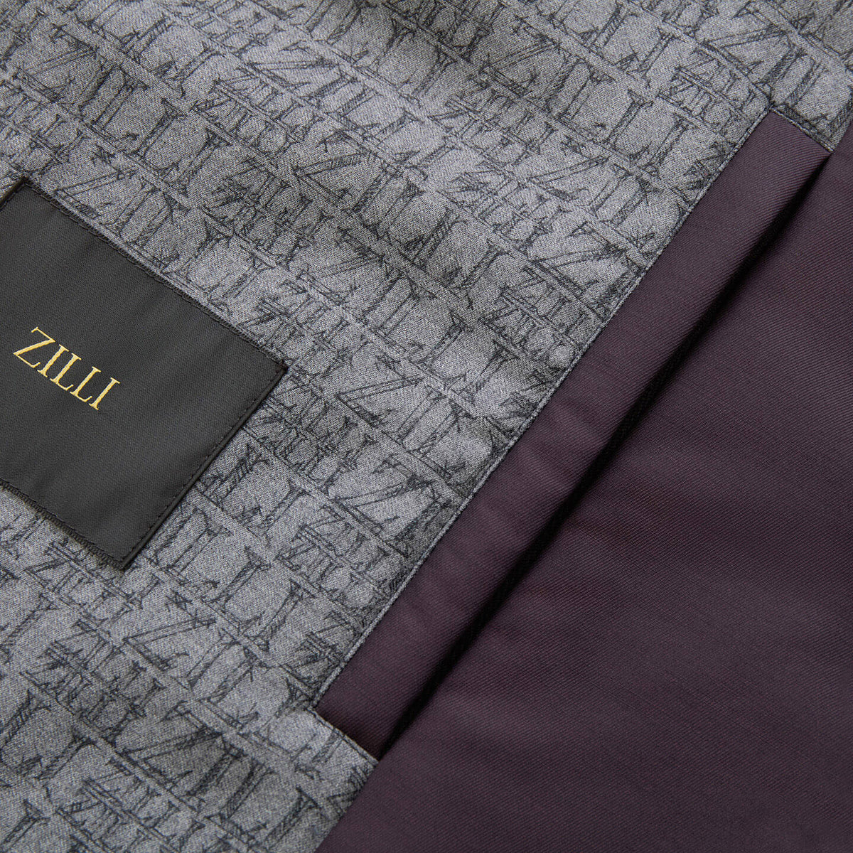 Veste matelassée sans manches en laine - Aubergine