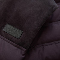 Veste matelassée sans manches en laine - Aubergine