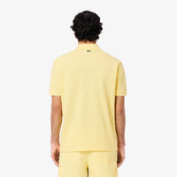 Polo L.12.12 imprimé en piqué - Jaune & Calathea