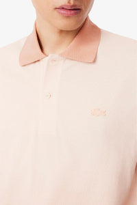 ZDOUBLON_Polo L.12.12 with piqué gradient print - Angora & Latte