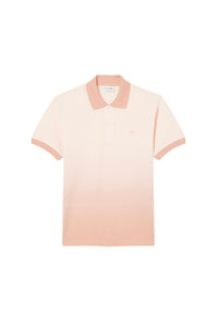 ZDOUBLON_Polo L.12.12 with piqué gradient print - Angora & Latte