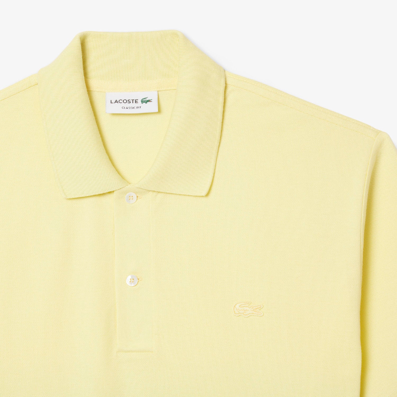 L.12.12 piqué gradient print polo shirt - Yellow & Calathea