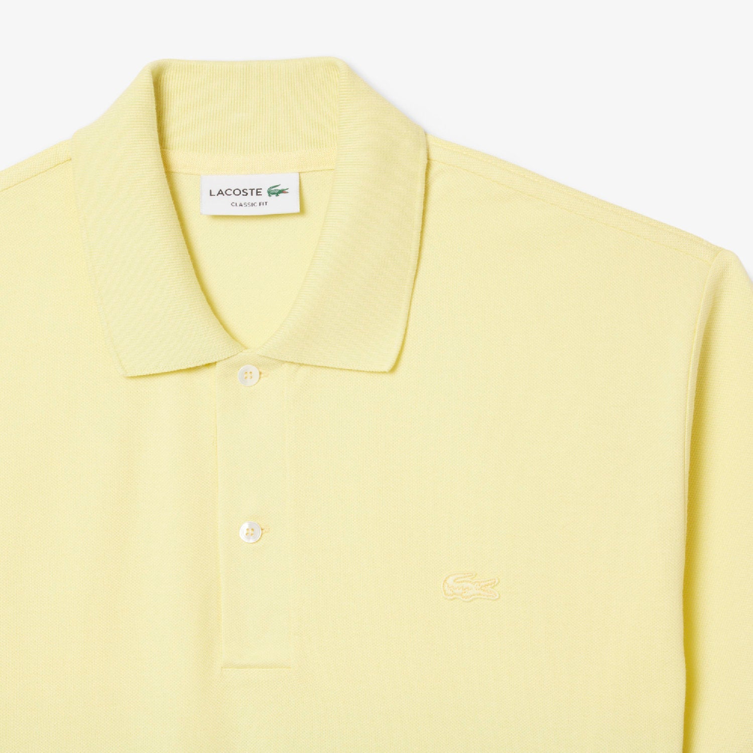 Polo L.12.12 à imprimé dégradé en piqué - Jaune & Calathea