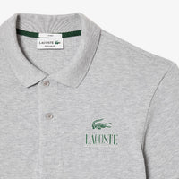 Polo coupe droite en piqué - Argent Chiné
