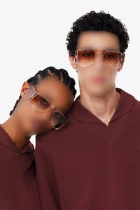 Oversized pique polo shirt - Expresso