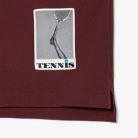 Oversized pique polo shirt - Expresso