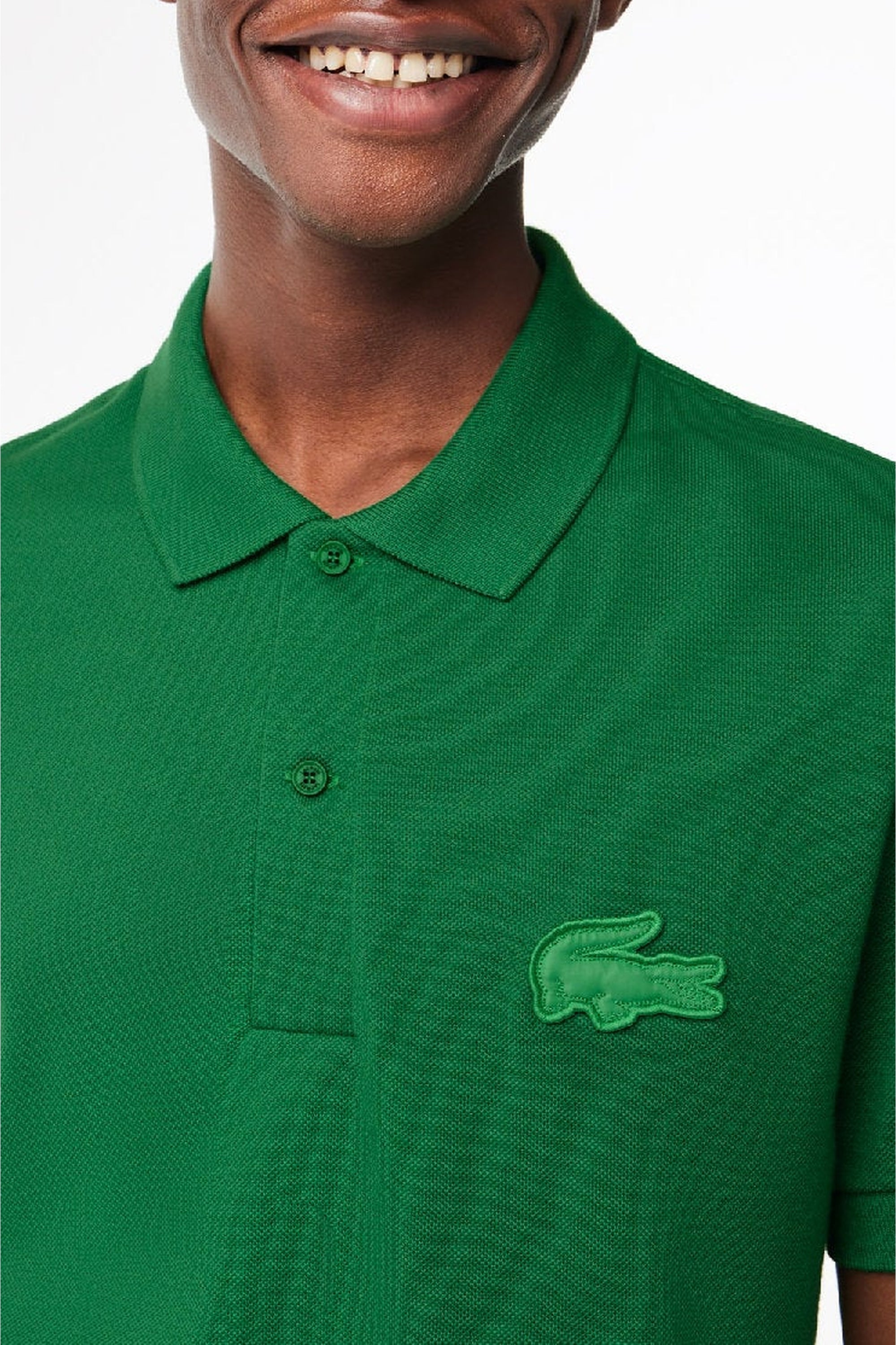Polo coupe droite avec logo matelassé en piqué - Roquette