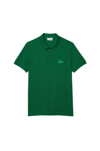Straight cut polo shirt with quilted piqué logo - Roquette