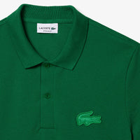 Straight cut polo shirt with quilted piqué logo - Roquette