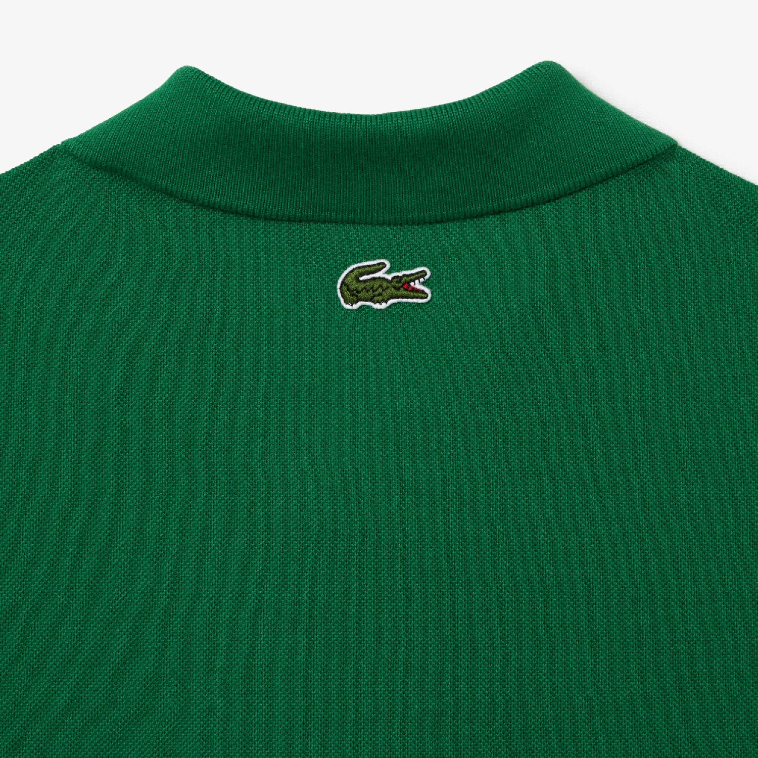 Straight cut polo shirt with quilted piqué logo - Roquette