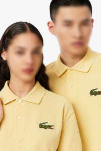 Polo L.12.12 oversize avec logo en piqué - Kaki