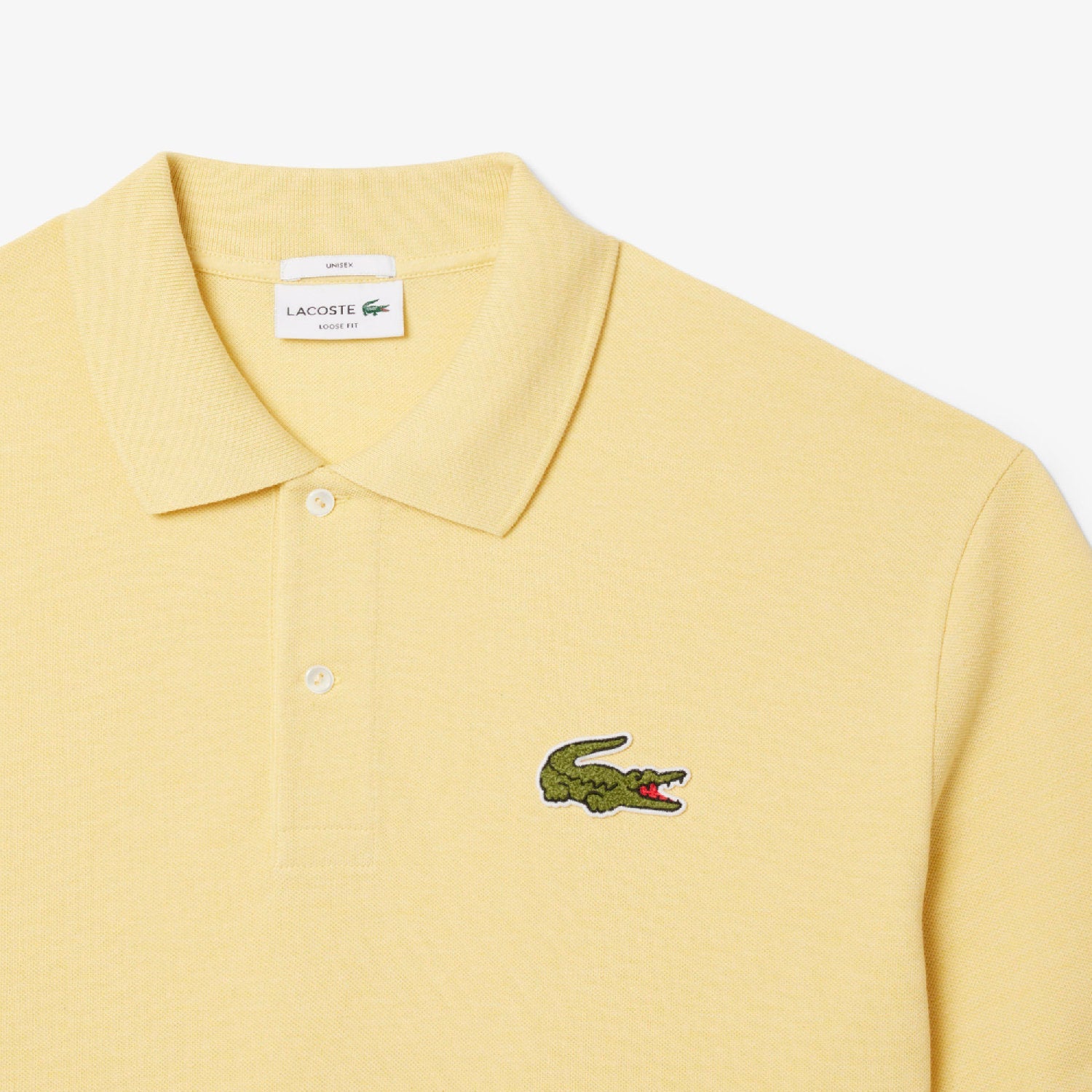 Polo L.12.12 oversize avec logo en piqué - Soleil Chiné