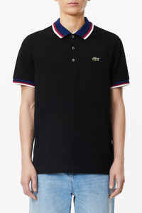 Polo coupe droite en piqué - Noir