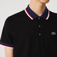 Polo coupe droite en piqué - Noir