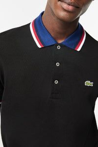 Polo coupe droite en piqué - Noir