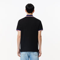 Polo coupe droite en piqué - Noir