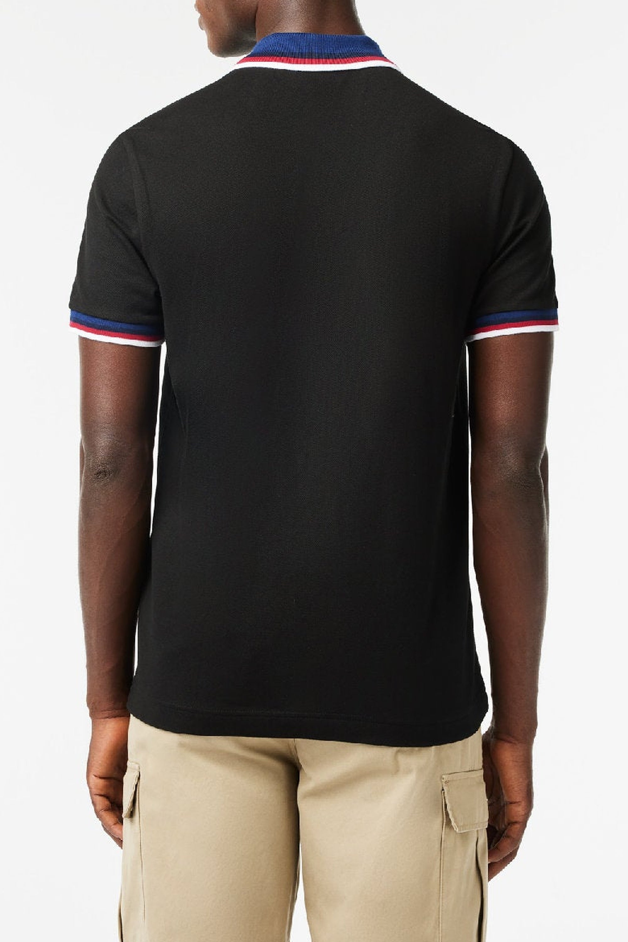 Polo coupe droite en piqué - Noir