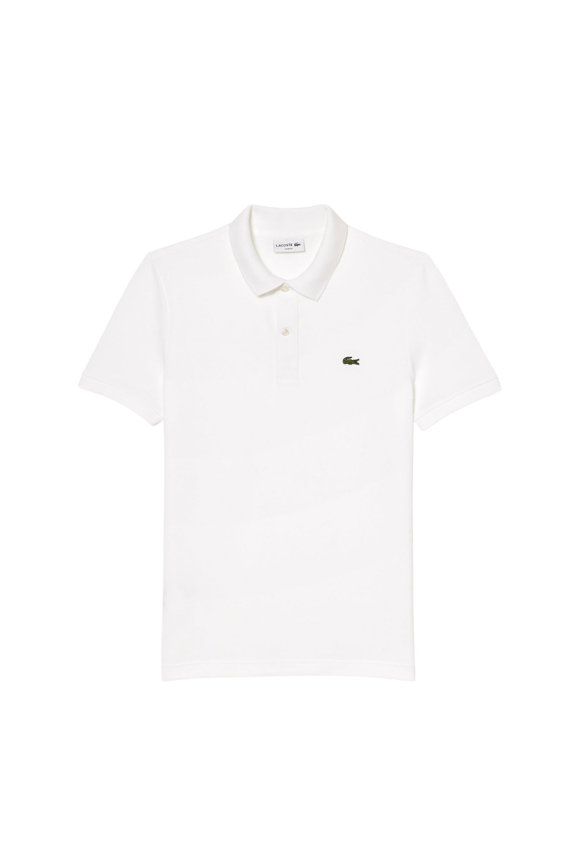 Polo L.12.12 ajusté en petit piqué - Blanc