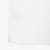 L.12.12 Fitted polo shirt in small piqué - White