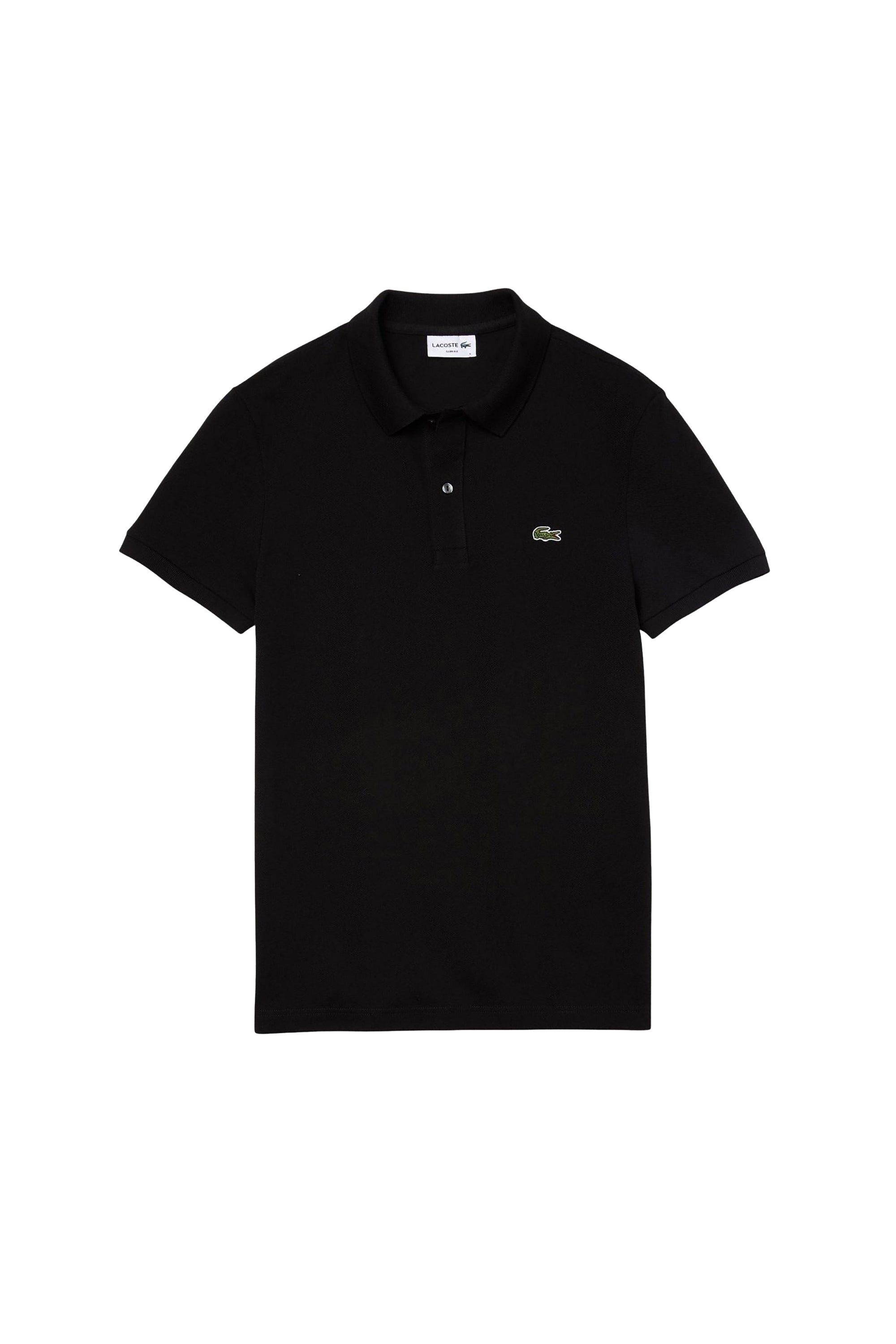 Polo L.12.12 ajusté en petit piqué - Noir